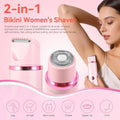 Solimpia Electric Hair Remover for Woman Double-Headed 2-in-1 Shaver for Armpits Intimate Parts Legs Body Hair Trimmer