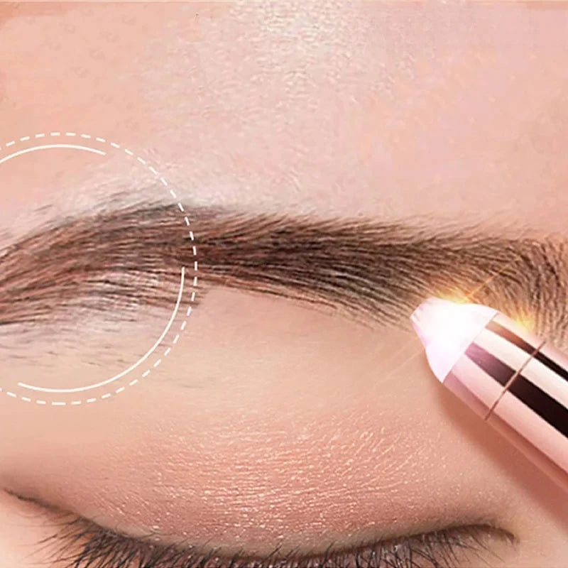 1/2/3pcs Rechargeable Mini Painless Electric Eyebrow Trimmer Facial Hair Removal Shaver Epilator Pen Kit For Women