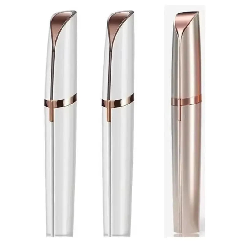 1/2/3pcs Rechargeable Mini Painless Electric Eyebrow Trimmer Facial Hair Removal Shaver Epilator Pen Kit For Women