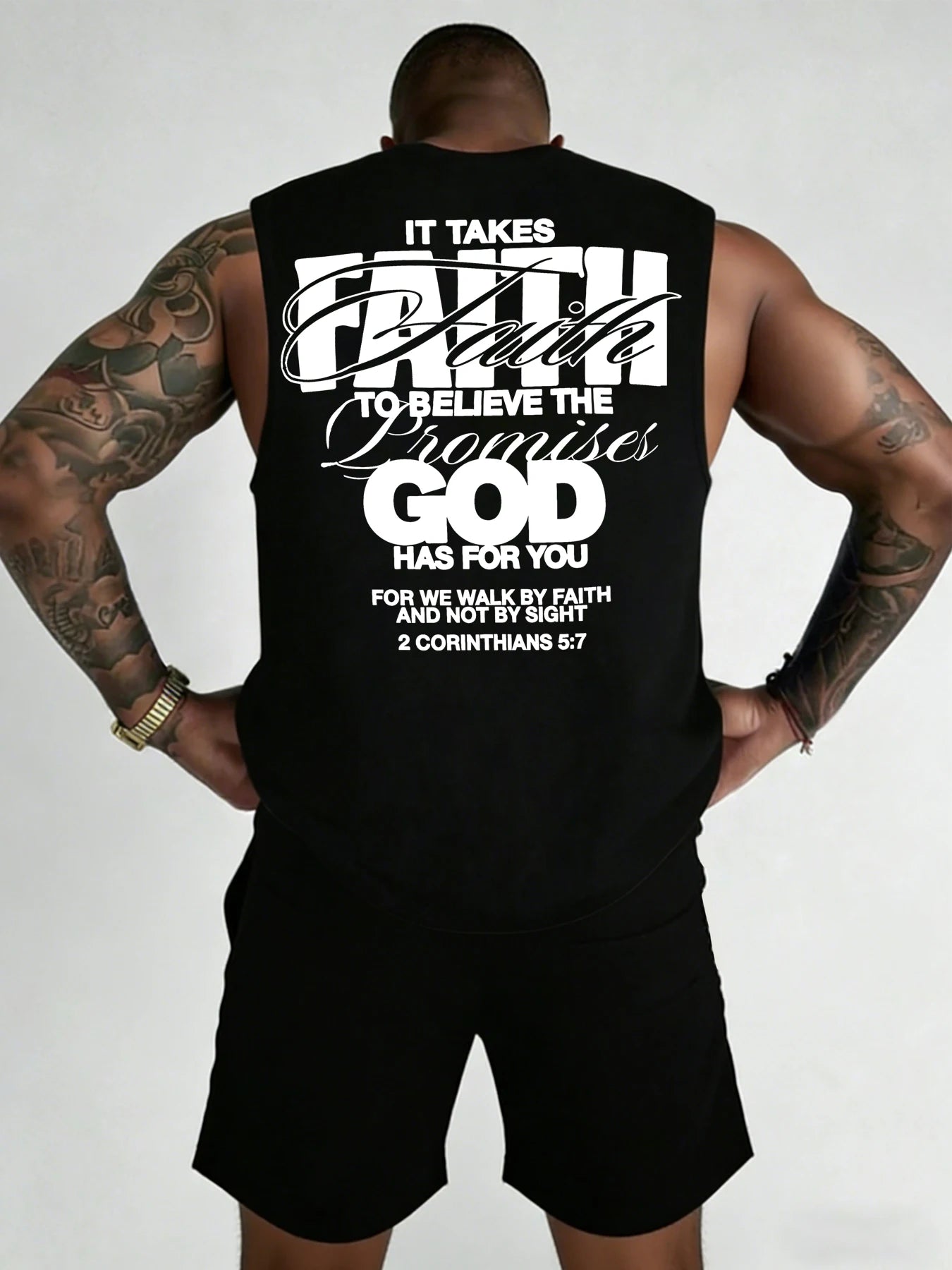 Men's Printed Sleeveless Tank Top and Shorts Set: Casual, Sports, and Leisure Summer Outfits