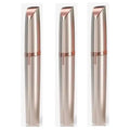 1/2/3pcs Rechargeable Mini Painless Electric Eyebrow Trimmer Facial Hair Removal Shaver Epilator Pen Kit For Women