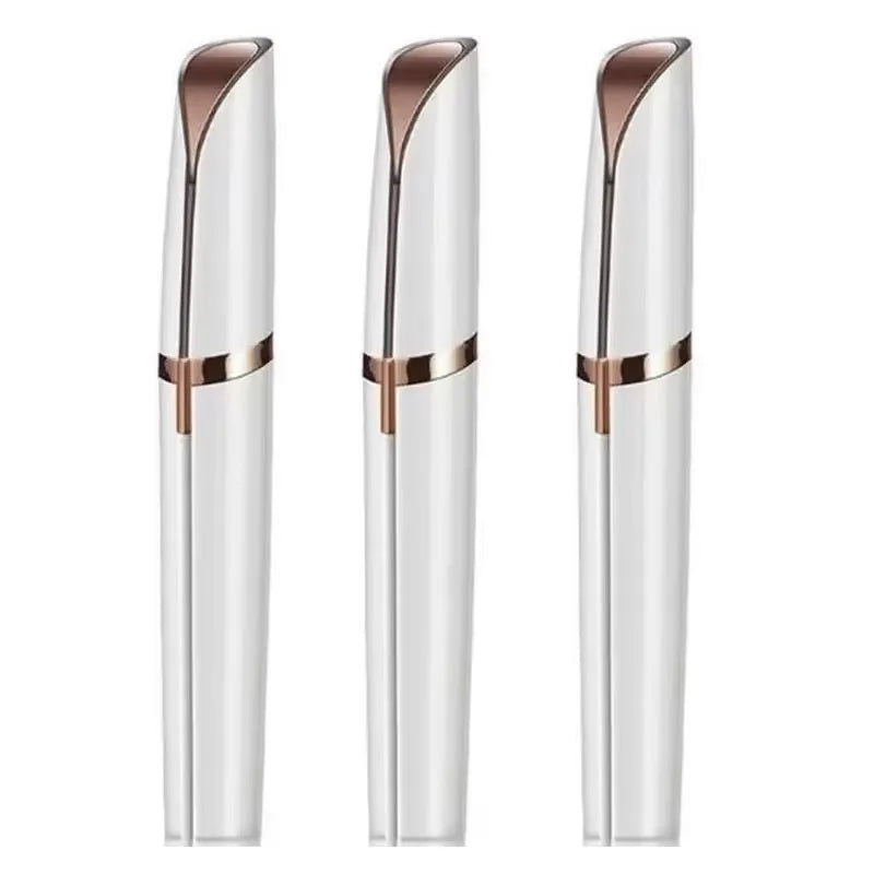 1/2/3pcs Rechargeable Mini Painless Electric Eyebrow Trimmer Facial Hair Removal Shaver Epilator Pen Kit For Women