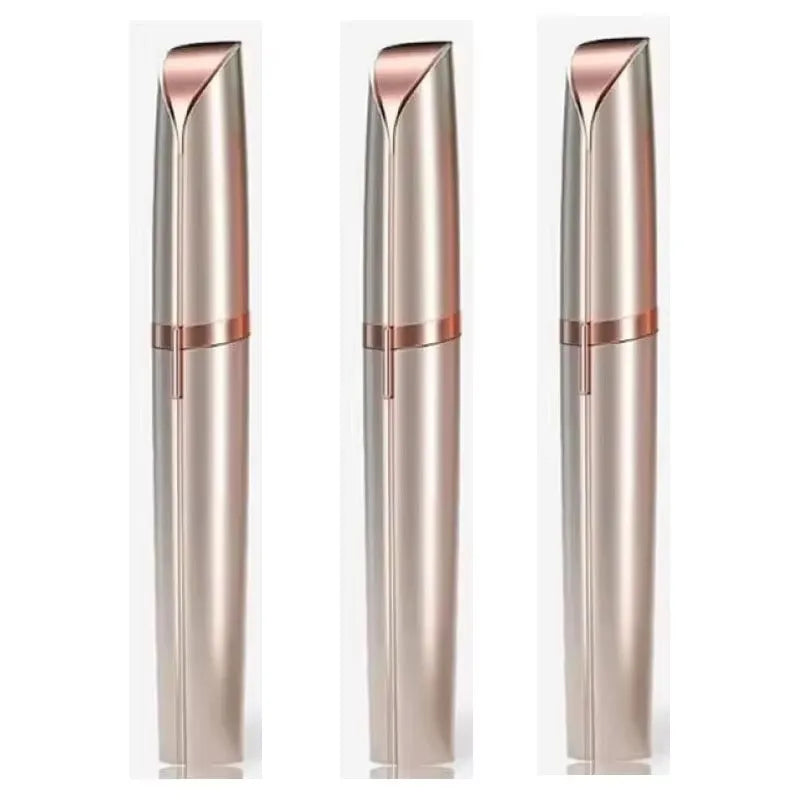 1/2/3pcs Rechargeable Mini Painless Electric Eyebrow Trimmer Facial Hair Removal Shaver Epilator Pen Kit For Women